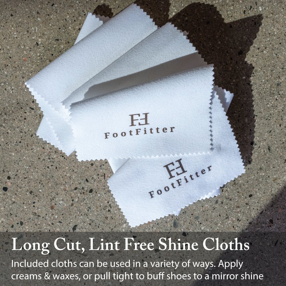 Advanced Horsehair Shoe Shine Brush & Suede Detailing Set Shoe Shine Kits FootFitter