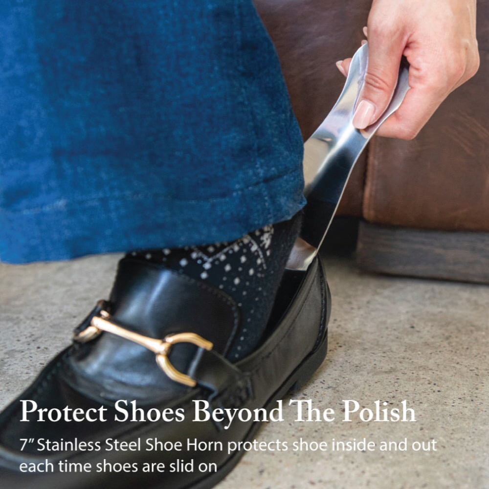 Complete Horsehair Shoe Shine Brush & Suede Detailing Set Shoe Shine Kits FootFitter