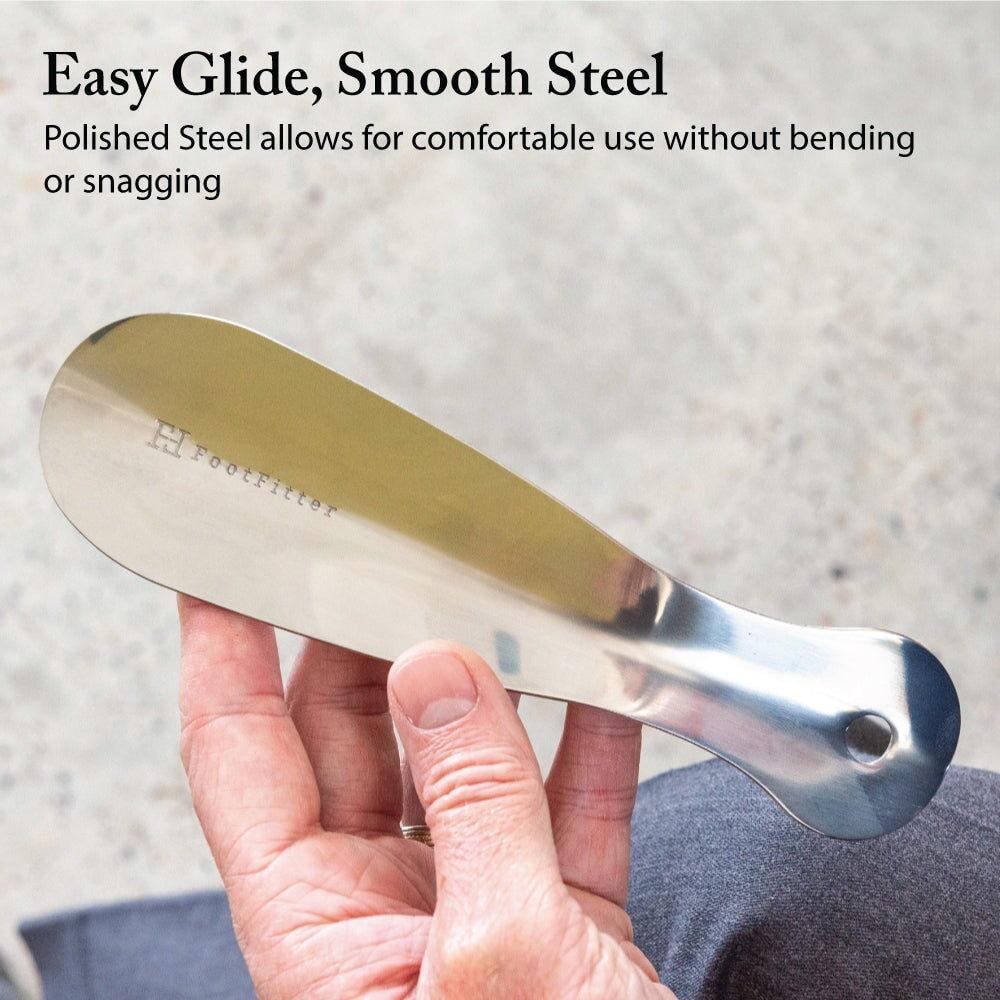 FootFitter 7" Stainless Steel Shoe Horn Shoe Horns FootFitter