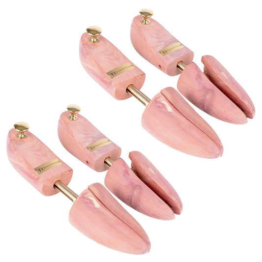 FootFitter Adjustable Cedar Shoe Trees for Men - PH31, 2-Pack Shoe Trees & Shapers FootFitter