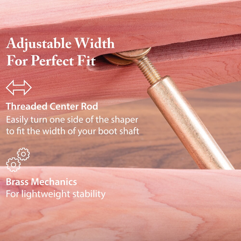 FootFitter Aromatic Cedar Boot Shaft Shapers- CB22, 12" or 14" Boot Trees and Shapers FootFitter