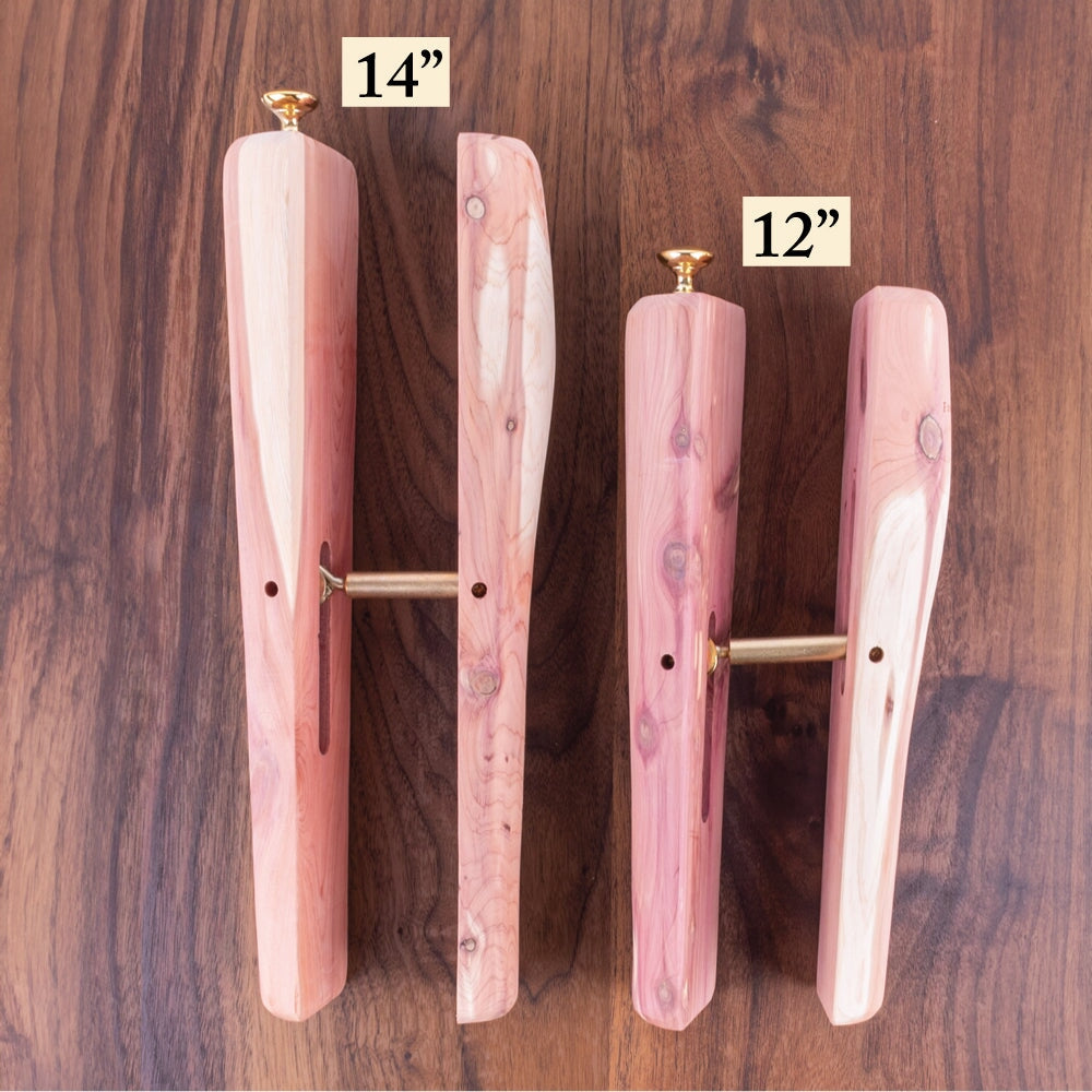FootFitter Aromatic Cedar Boot Shaft Shapers- CB22, 12" or 14" Boot Trees and Shapers FootFitter