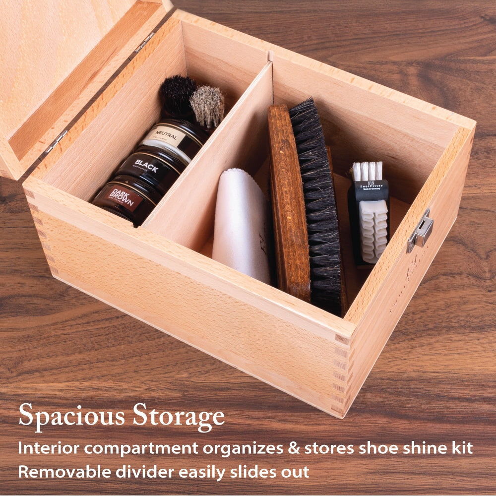 FootFitter Beech Wood Valet Box FootFitter