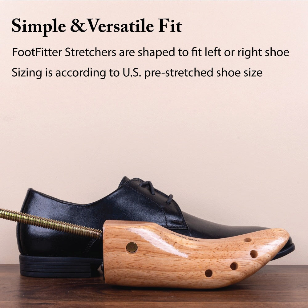 FootFitter Best Professional One-Way Shoe Stretcher Set - Pair of Shoe Stretchers FootFitter