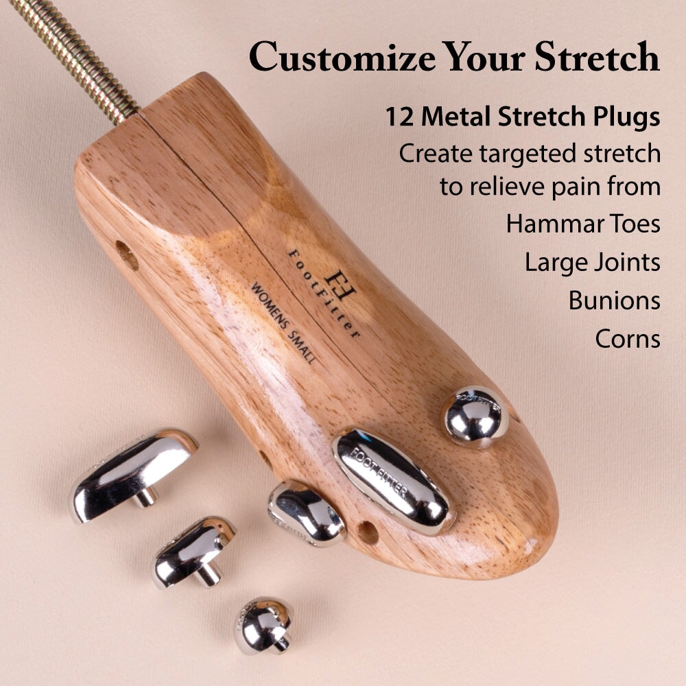 FootFitter Best Professional One-Way Shoe Stretcher Set - Pair of Shoe Stretchers FootFitter