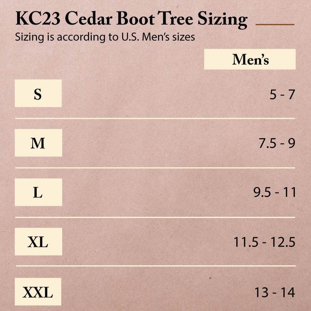 FootFitter Boot Trees for Men, Adjustable Split Toe Aromatic Cedar- KC23 FootFitter