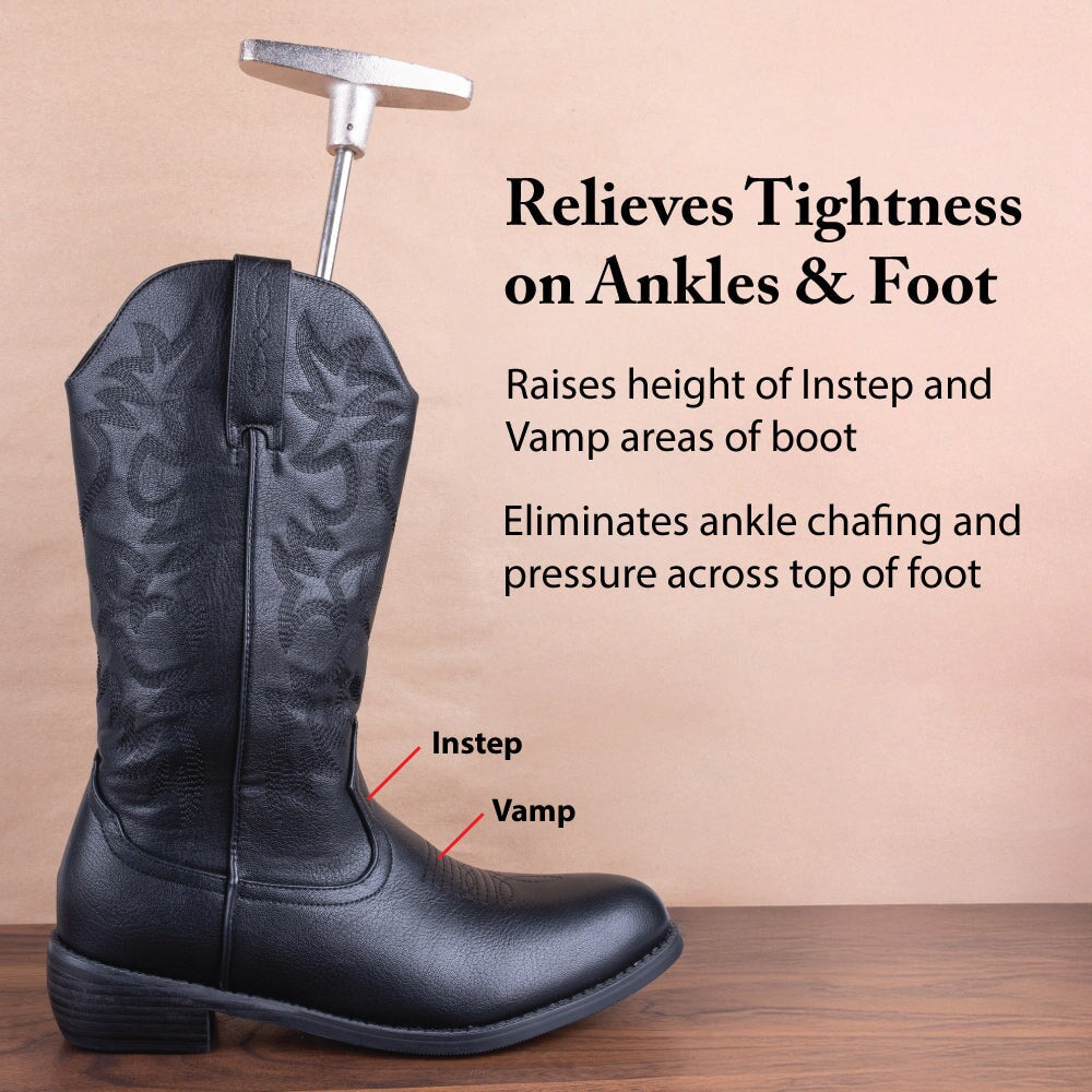 FootFitter Cast Aluminum Boot Instep Stretcher and Vamp Raiser Boot Stretcher FootFitter