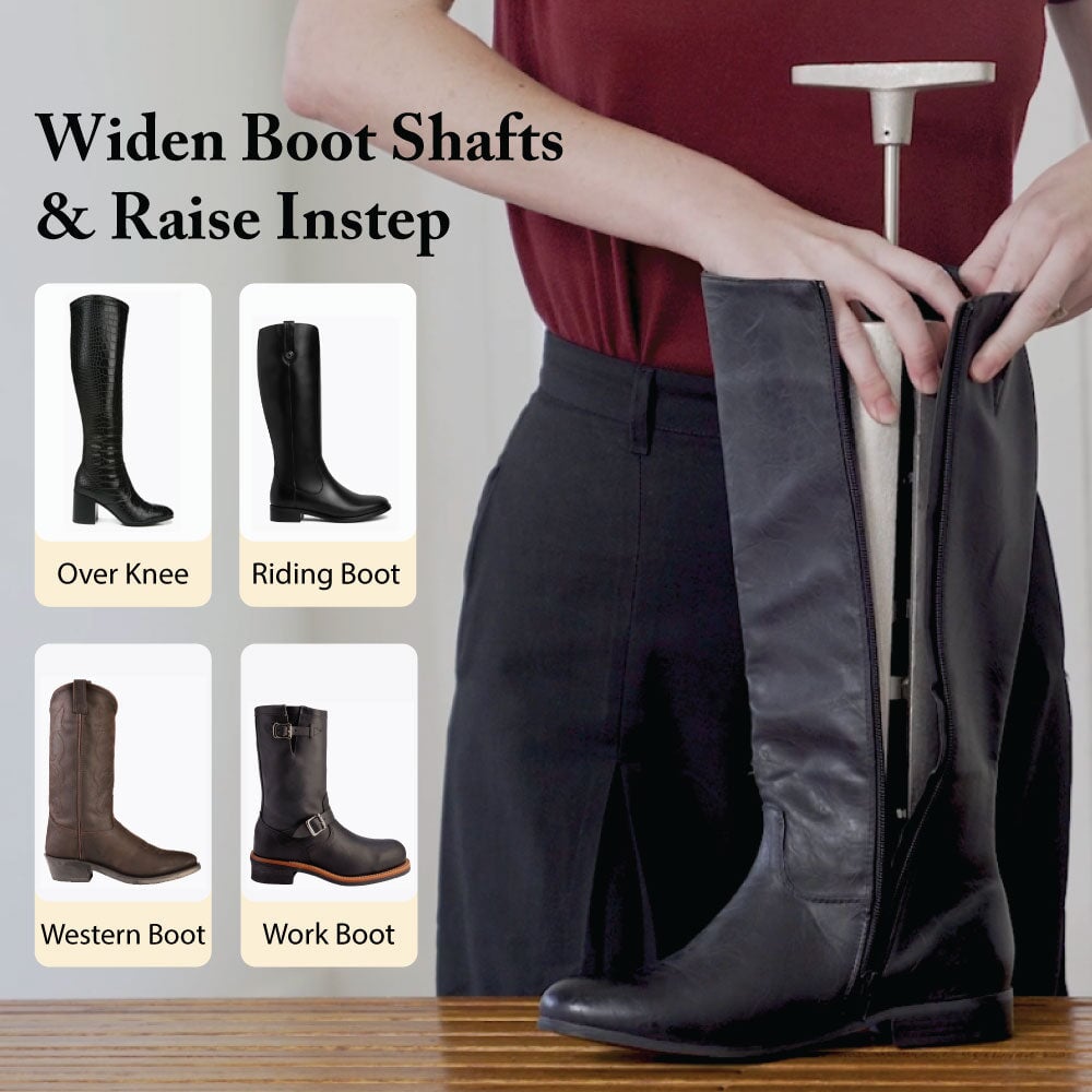 FootFitter Cast Aluminum Combination Boot Instep and Shaft Stretcher Boot Stretcher FootFitter