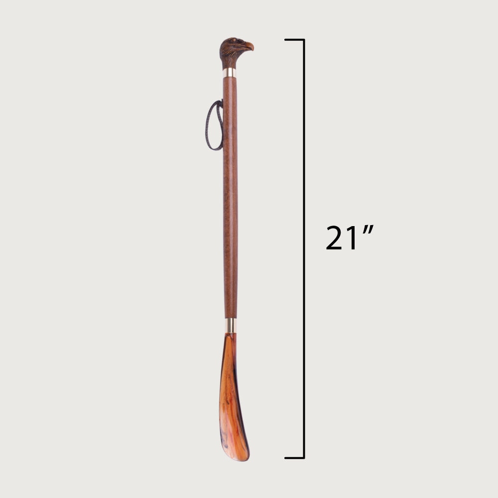 FootFitter Classic 21" Medium Shoe Horn with Wooden-Style Eagle Handle Shoe Horns FootFitter 