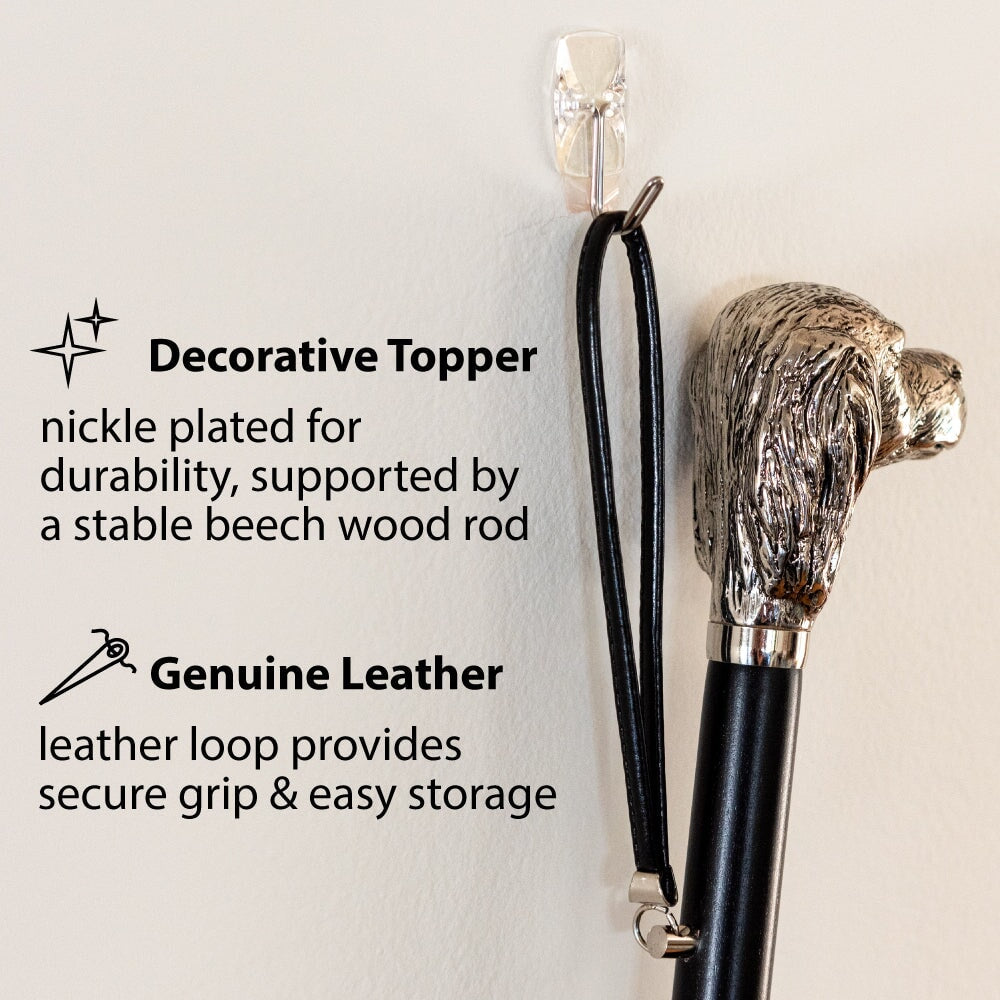 FootFitter Deluxe 26,5" Long Shoe Horn with Nickel Plated Duck Handle Shoe Horns Shoe and Foot Care