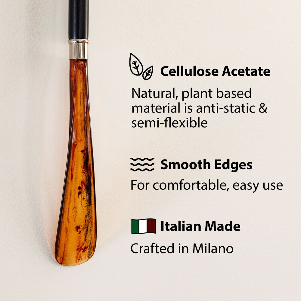 FootFitter Deluxe 26,5" Long Shoe Horn with Nickel Plated Duck Handle Shoe Horns Shoe and Foot Care