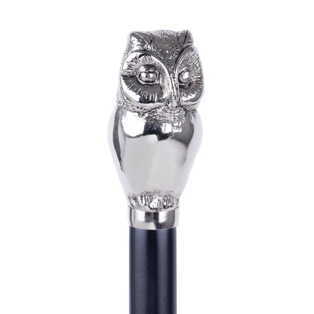FootFitter Deluxe 27 Long Shoe Horn with Nickel Plated Handle, Owl