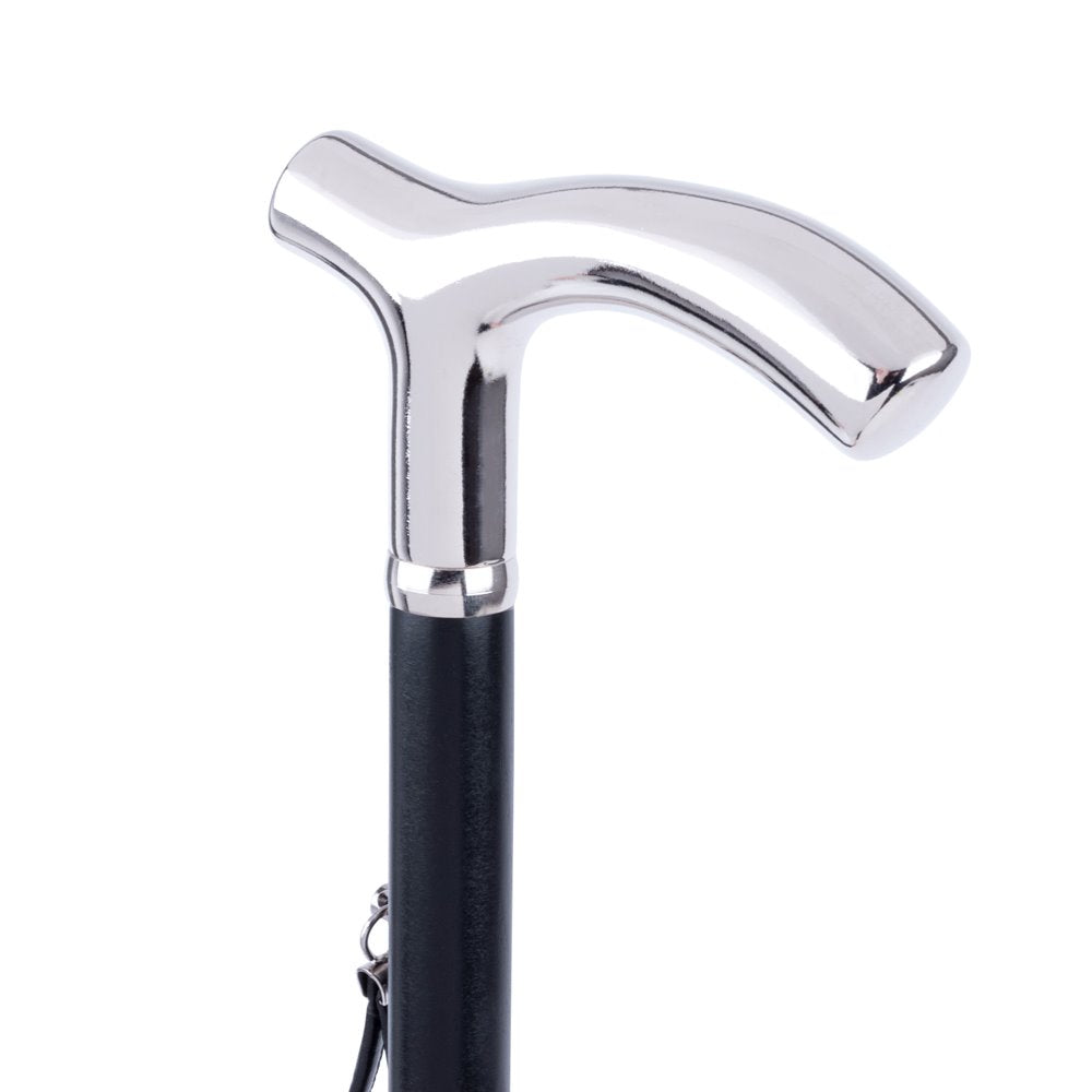 FootFitter Deluxe 28" Long Shoe Horn with Nickel Plated Derby Handle Shoe Horns Shoe and Foot Care