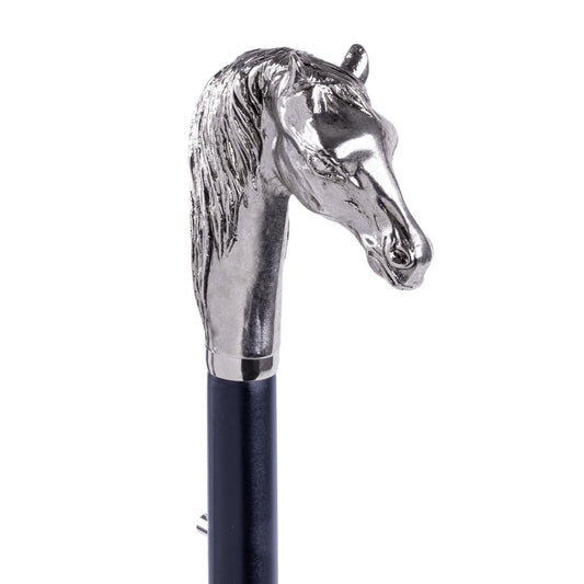 FootFitter Deluxe 28" Long Shoe Horn with Nickel Plated Horse Handle Shoe Horns Shoe and Foot Care