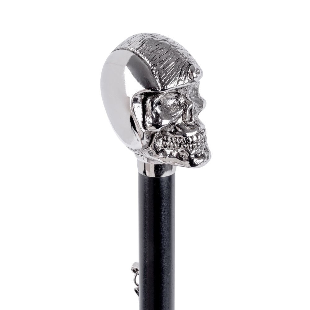 FootFitter Deluxe 28" Long Shoe Horn with Nickel Plated Skull Handle Shoe Horns FootFitter