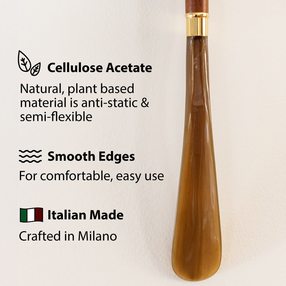 FootFitter Deluxe 28" Long Shoe Horn with Wooden-Style Eagle Handle Shoe Horns Shoe and Foot Care