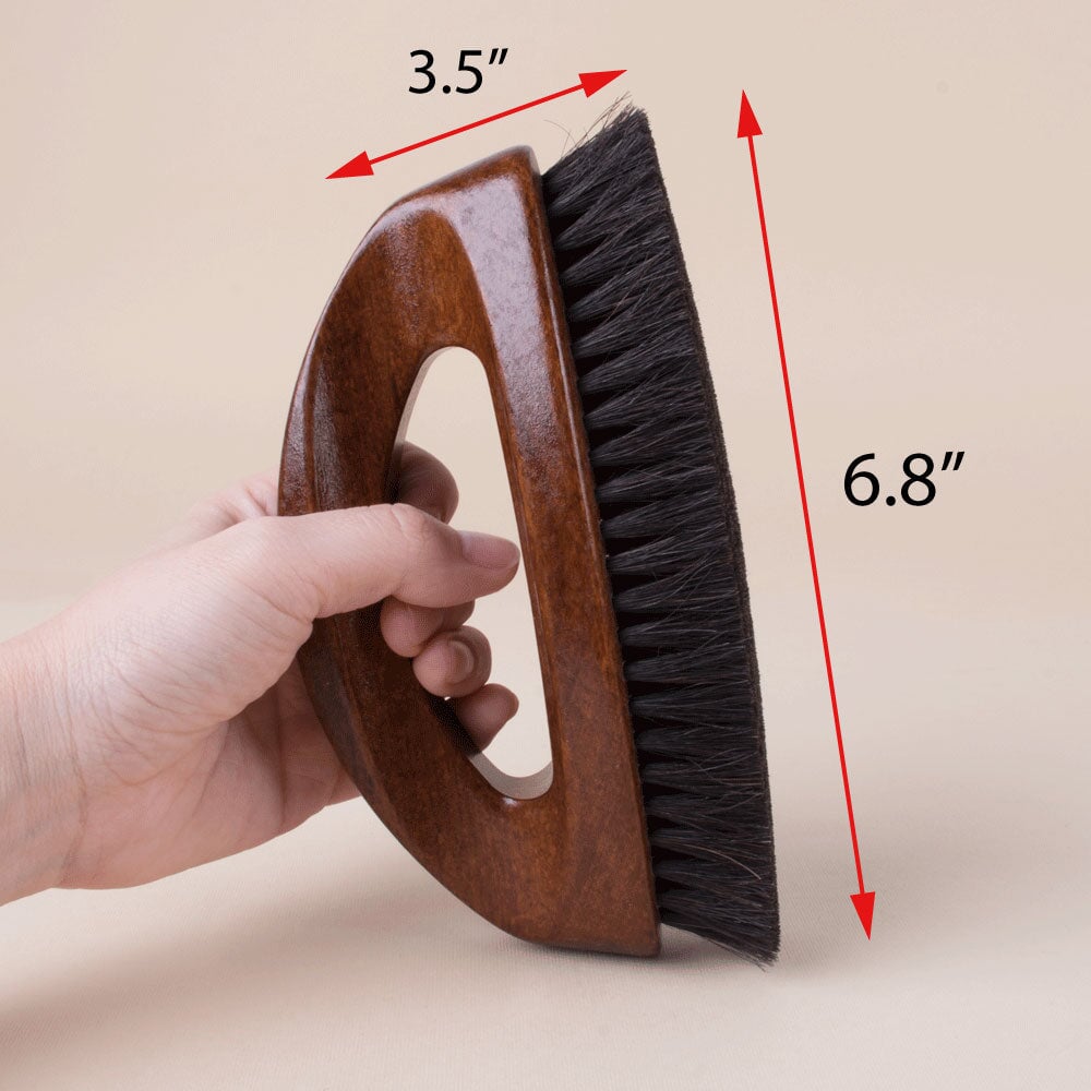 FootFitter Executive Shoe Shine Brush with Handle Shoe Brushes FootFitter