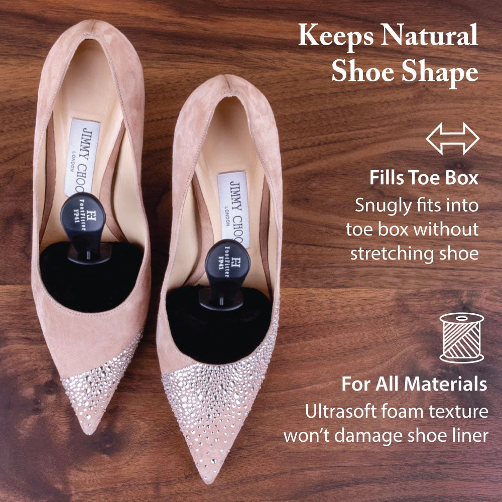 FootFitter Foam Shoe Tree with Handle for Women's High Heels, Lightweight Shape Keeping Travel Shoe Tree - FP41 Shoe Trees & Shapers FootFitter