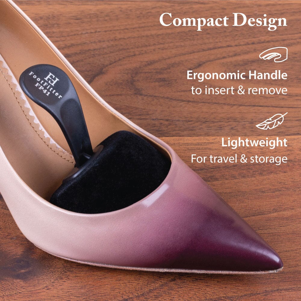 FootFitter Foam Shoe Tree with Handle- Pointed High Heel Shapers - FP41, 3-Pack Shoe Trees & Shapers FootFitter