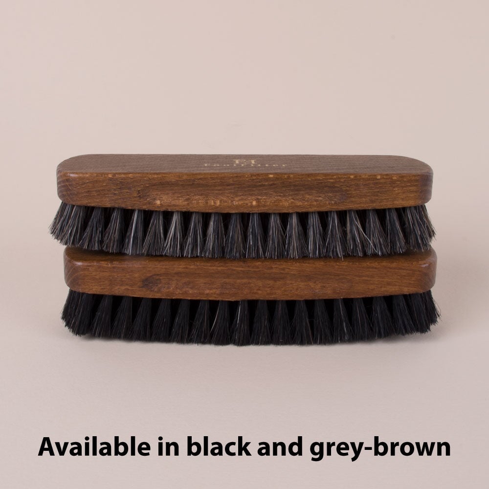 FootFitter Genuine Horsehair Shoe Shine Brush Shoe Brushes FootFitter