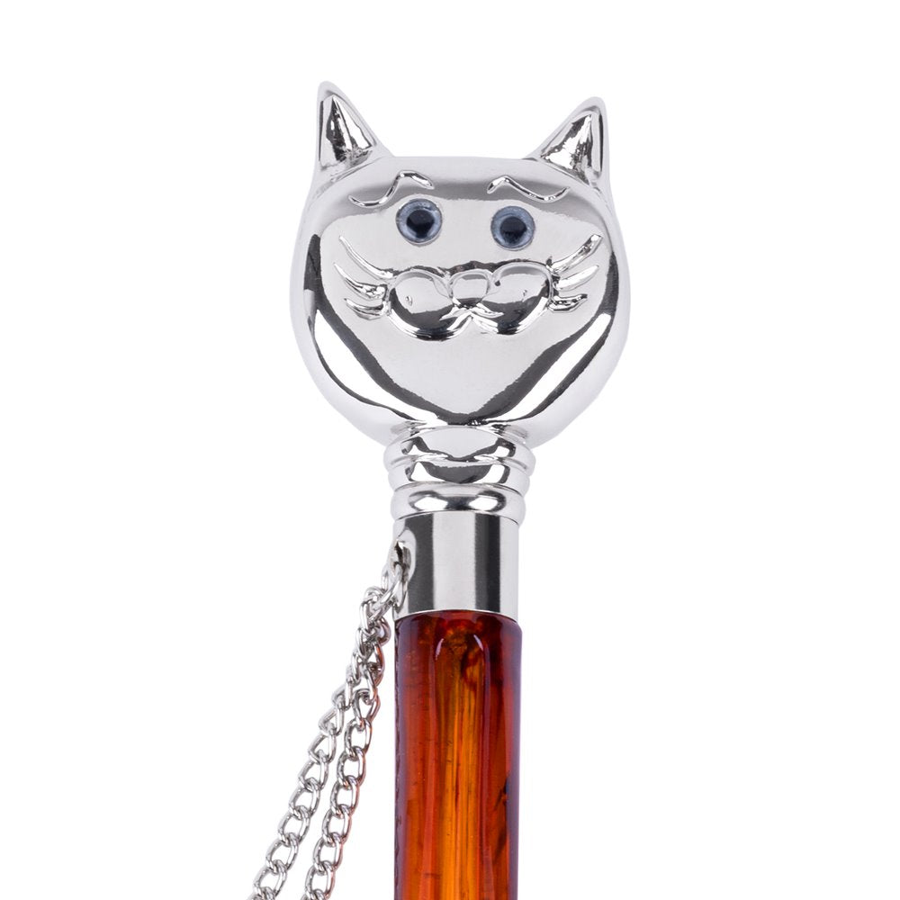 FootFitter Medium 21" Shoe Horn with Tortoiseshell Spoon, Cat Handle FootFitter