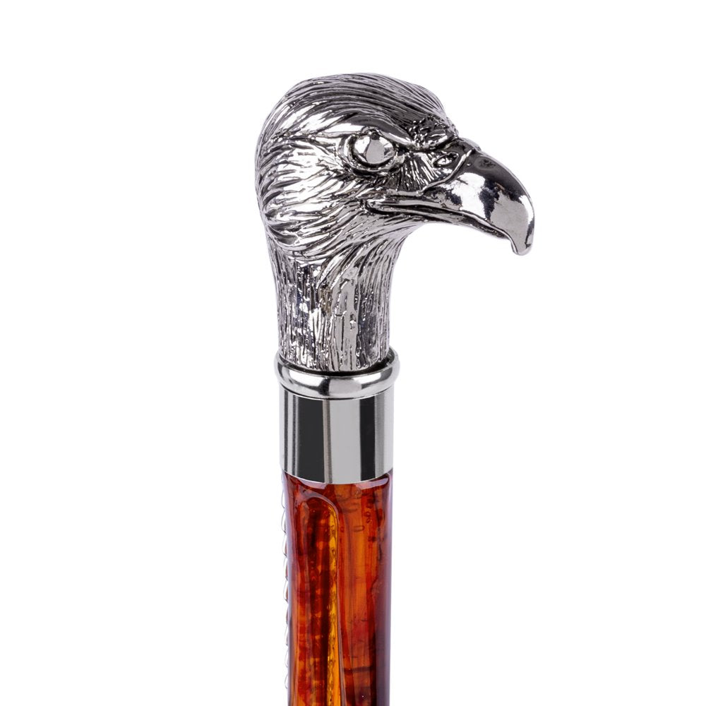 FootFitter Medium Tortoiseshell Spoon Shoe Horn with Nickel Plated Eagle Handle, 21" Shoe Horns FootFitter