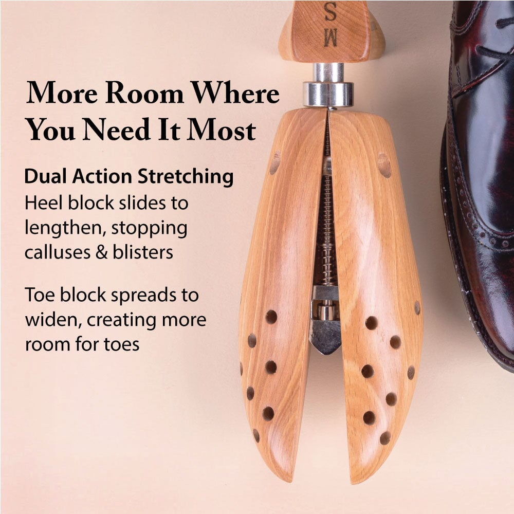 FootFitter Premium Professional 2-Way Shoe Stretcher - DS11/DS21 Shoe Stretcher FootFitter