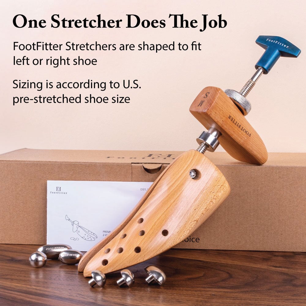 FootFitter Premium Professional 2-Way Shoe Stretcher - DS11/DS21 Shoe Stretcher FootFitter