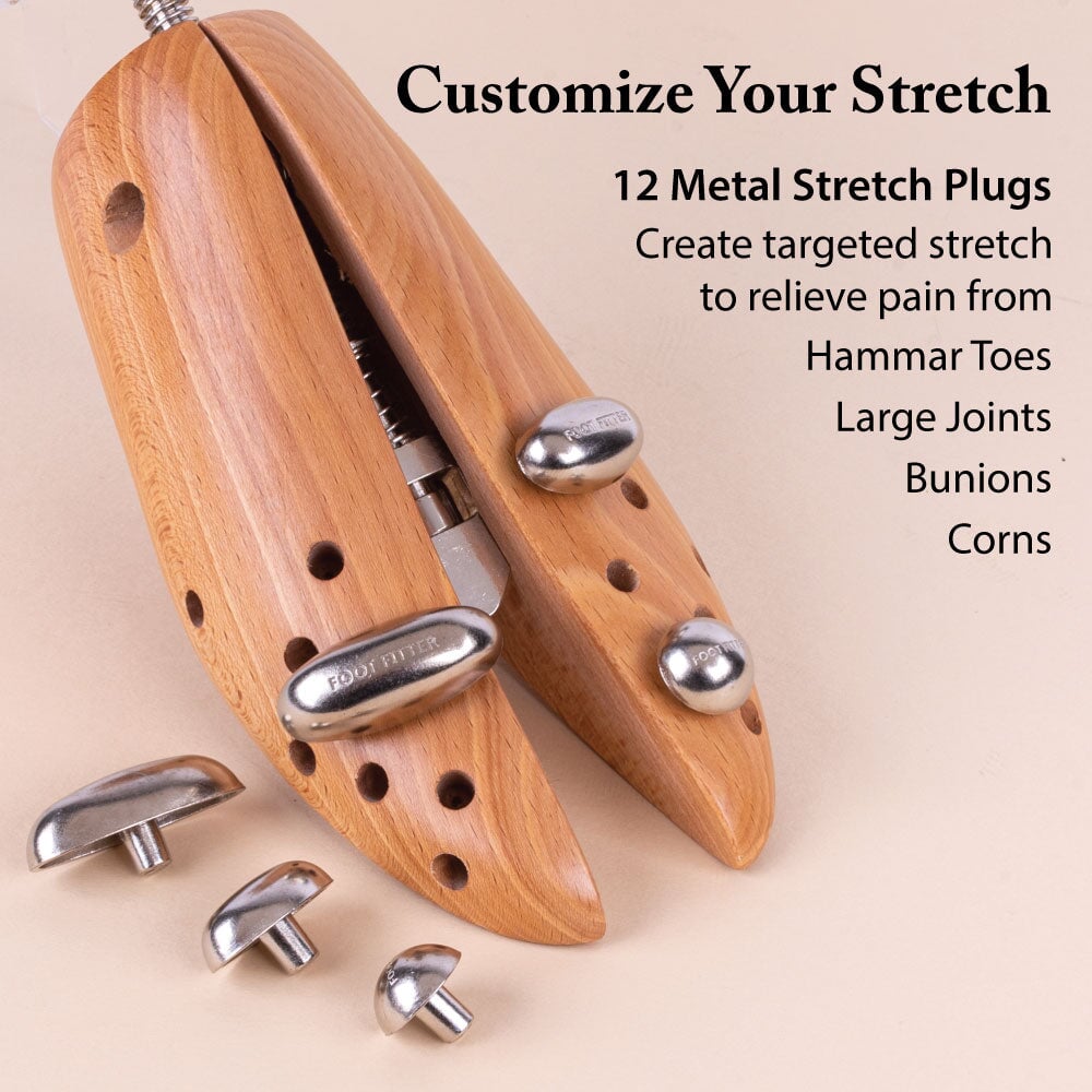 FootFitter Premium Professional 2-Way Shoe Stretcher Set - Pair of Shoe Stretchers Shoe Stretcher FootFitter