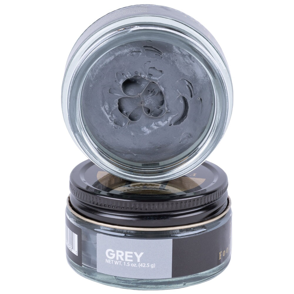 FootFitter Premium Shoe Cream Polish - 2 Pack Shoe Polishers FootFitter Grey