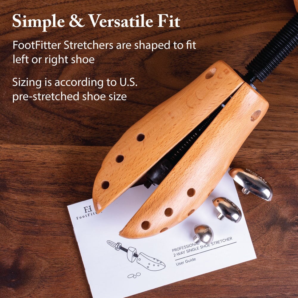 FootFitter Professional 2-Way Shoe Stretcher Set - Pair of Shoe Stretcher Shoe Stretcher FootFitter