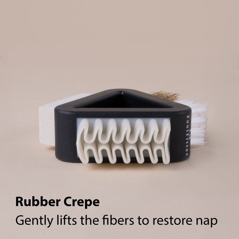 FootFitter Professional 4-Way Suede and Nubuck Cleaner Shoe Brushes FootFitter