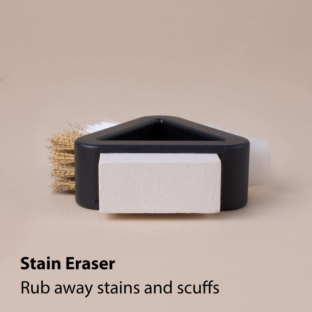 FootFitter Professional 4-Way Suede and Nubuck Cleaner Shoe Brushes FootFitter