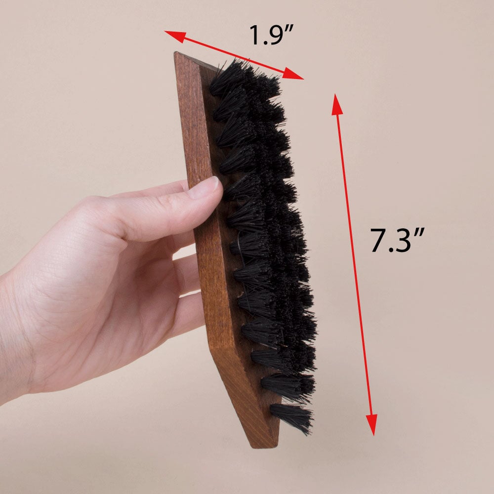 FootFitter Shoe Cleaning Brush with Coco Bristles Shoe Brushes FootFitter
