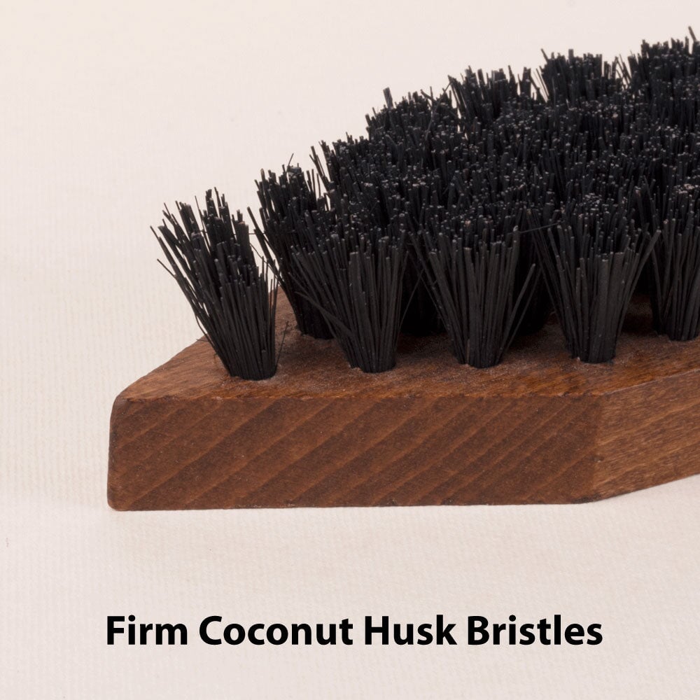 FootFitter Shoe Cleaning Brush with Coco Bristles Shoe Brushes FootFitter