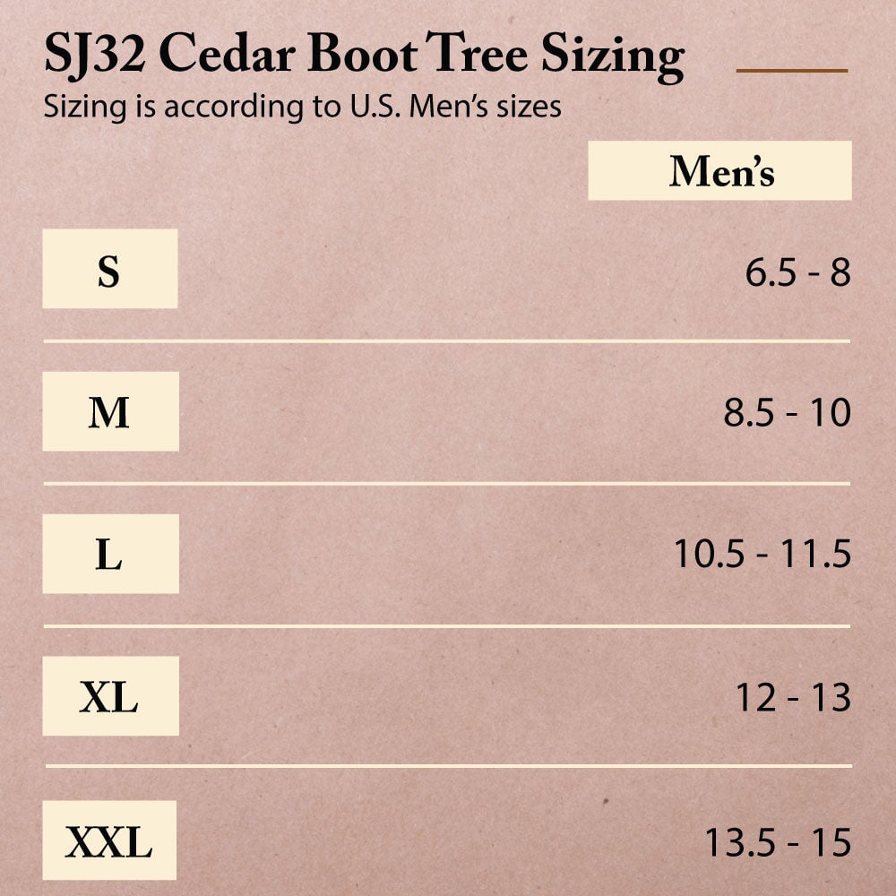 FootFitter Shoe Trees for Men, Adjustable Split Toe Aromatic Cedar Boot Tree- SJ32, 2 Pack Shoe Trees & Shapers FootFitter