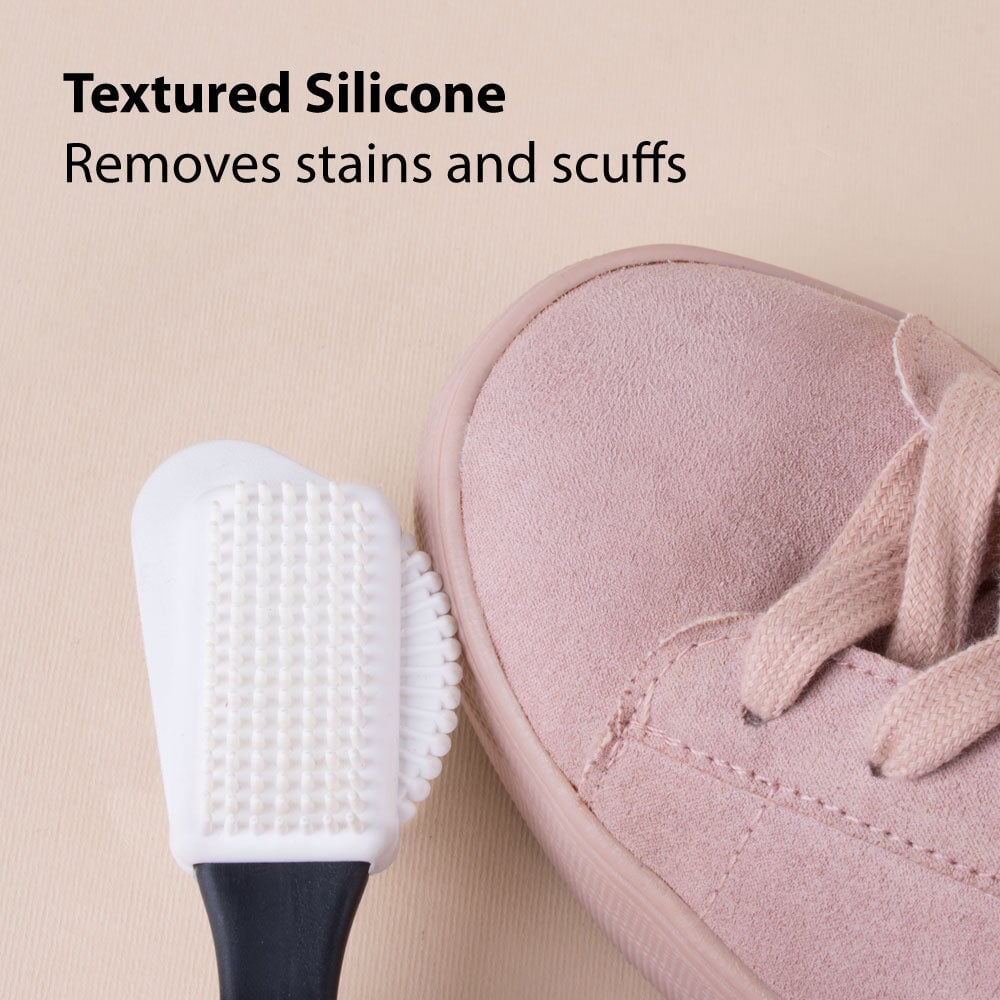 FootFitter Suede and Nubuck Leather 4-Way Shoe Cleaner Brush Shoe Brushes FootFitter
