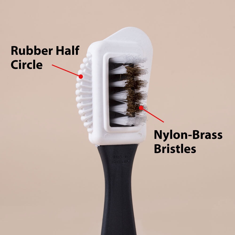 FootFitter Suede and Nubuck Leather 4-Way Shoe Cleaner Brush Shoe Brushes FootFitter
