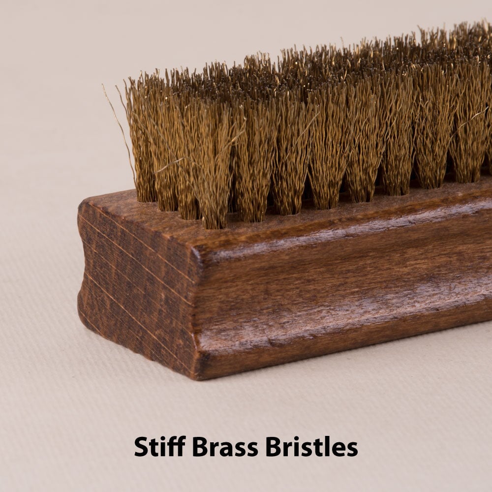 FootFitter Suede-Nubuck Brass Shoe Cleaning Brush Shoe Brushes FootFitter