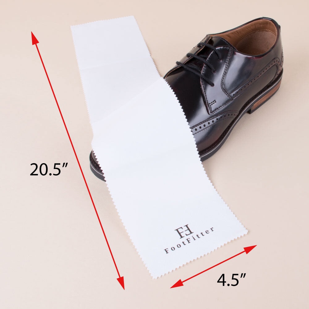 FootFitter Traditional Buffing Shoe Shine Microfiber Cloth Pack Shoe Shine Cloths FootFitter