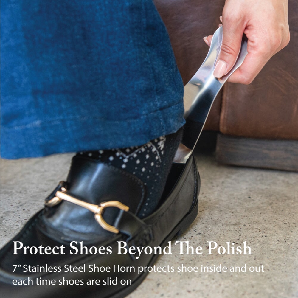 Grand Cedar Shoe Valet & Shoe Shine Set - Shoe Polish Cream Shoe Shine Kits FootFitter
