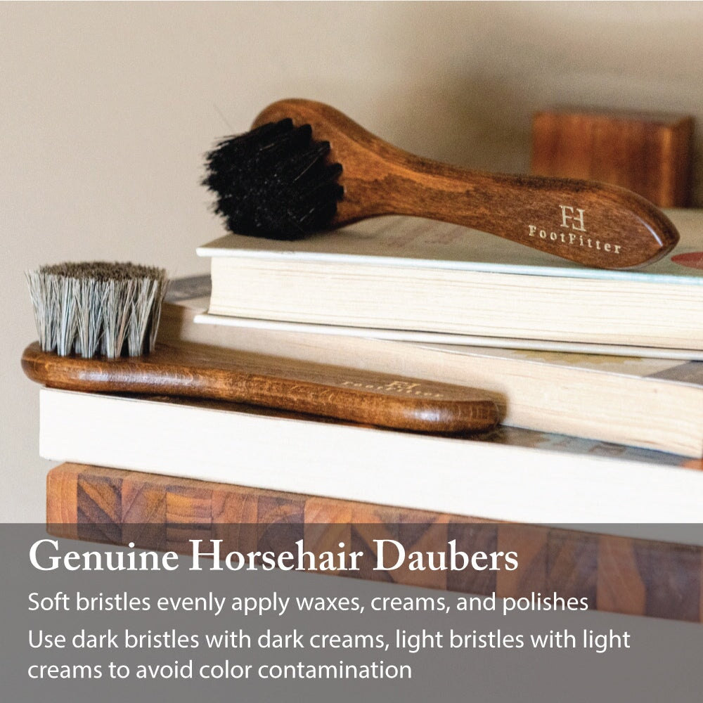 Grand Cedar Shoe Valet with Suede & Shoe Shine Set - Shoe Polish Cream Shoe Shine Kits FootFitter
