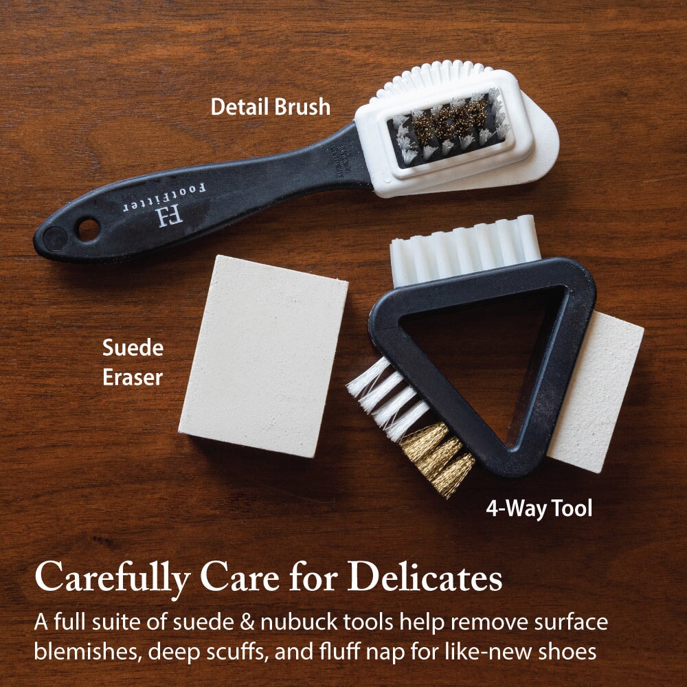 Grand Cedar Shoe Valet with Suede & Shoe Shine Set - Shoe Polish Cream Shoe Shine Kits FootFitter