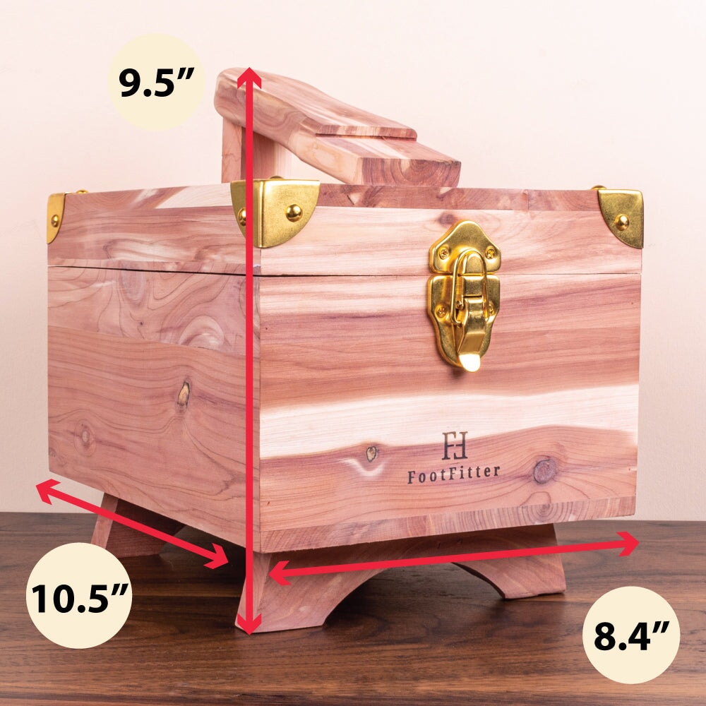 Grand Cedar Wood Storage Box & Shoe Valet Valet Box FootFitter