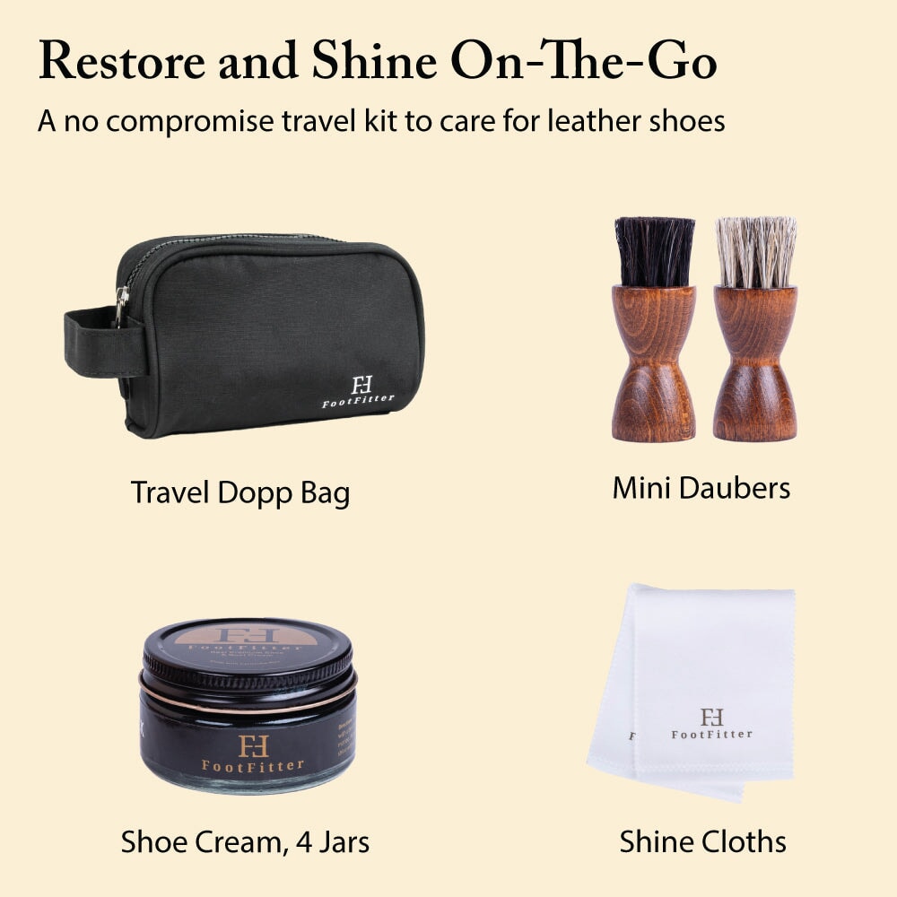 Shoe Cream Kit with Travel Bag FootFitter