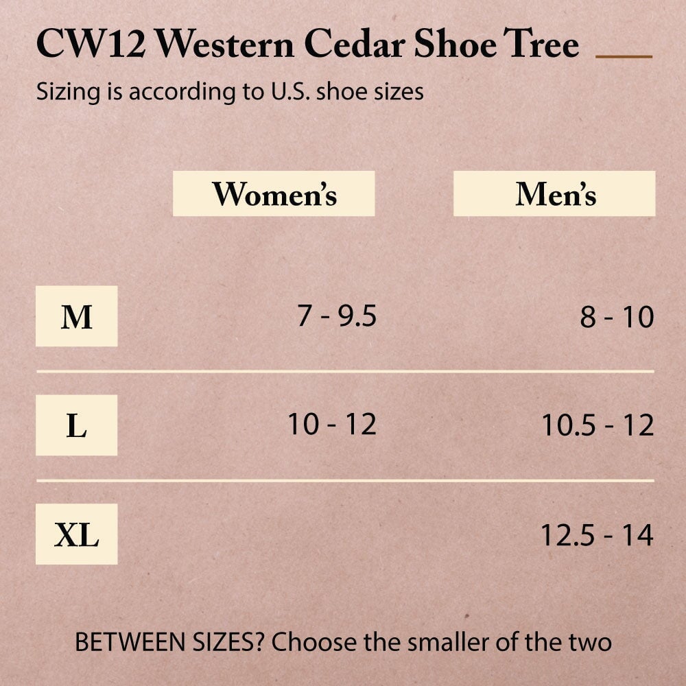 Western Cedar Boot Tree - Shoe Trees for Western Cowboy Style Boots - CW12 Shoe Trees FootFitter