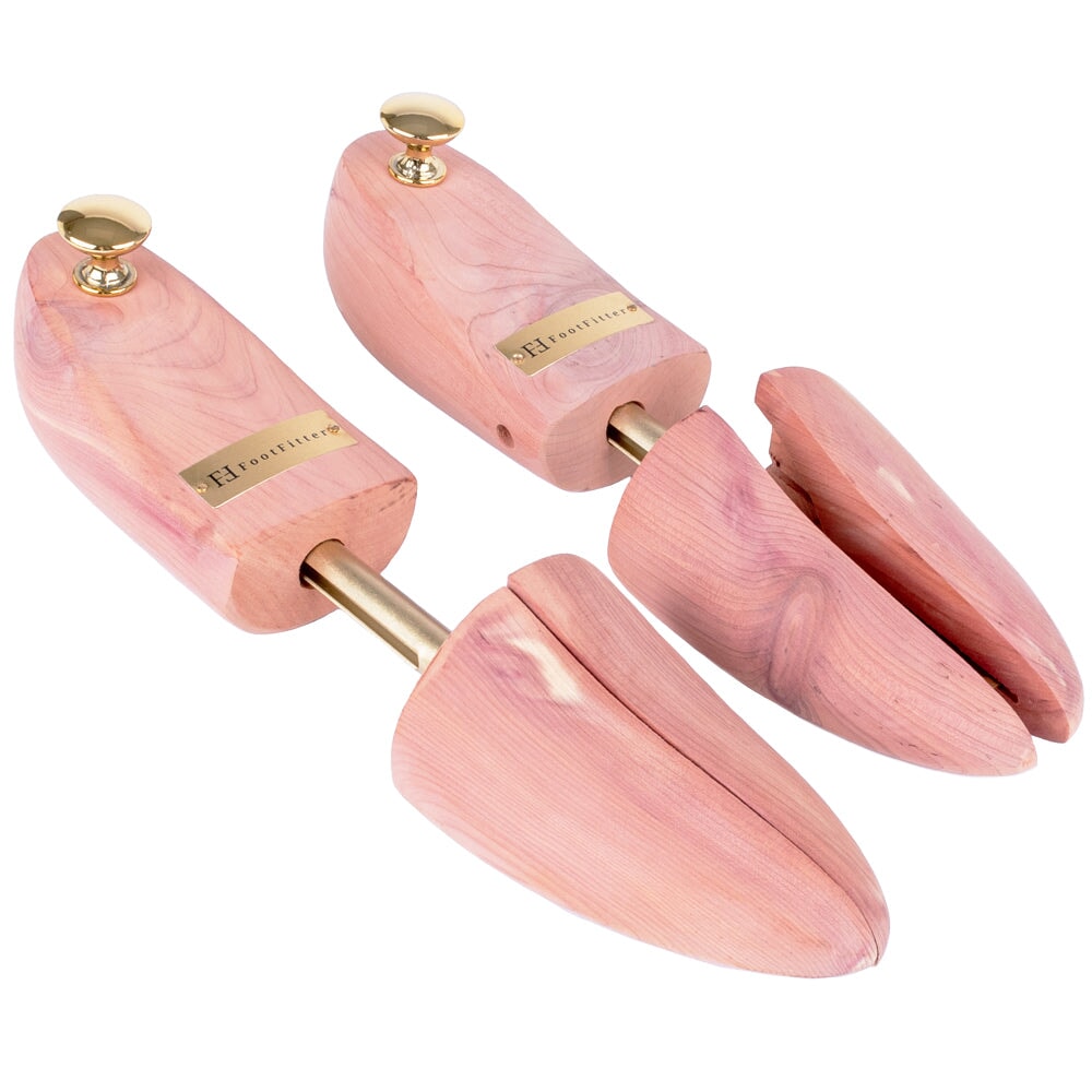 FootFitter Adjustable Cedar Shoe Trees for Men, Wide-Heel - PH31 Shoe Trees & Shapers FootFitter