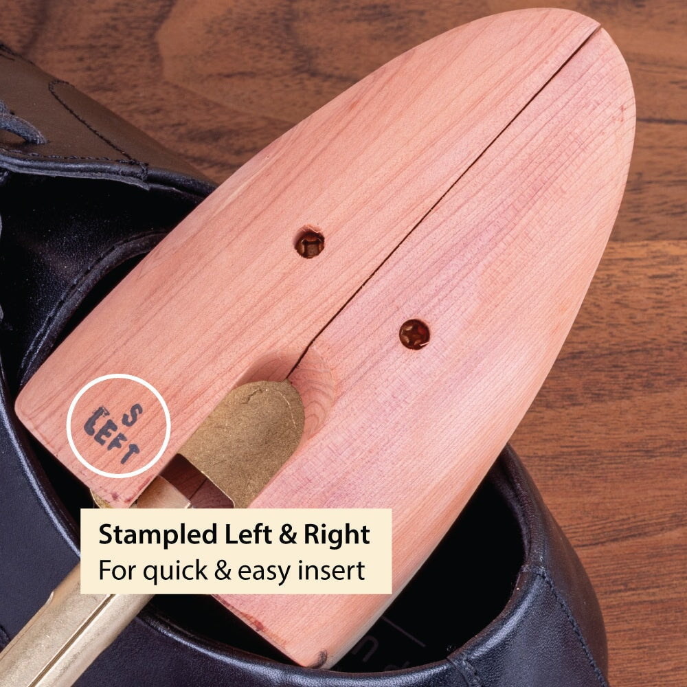 Adjustable Cedar Shoe Trees for Men, Wide-Heel - PH31