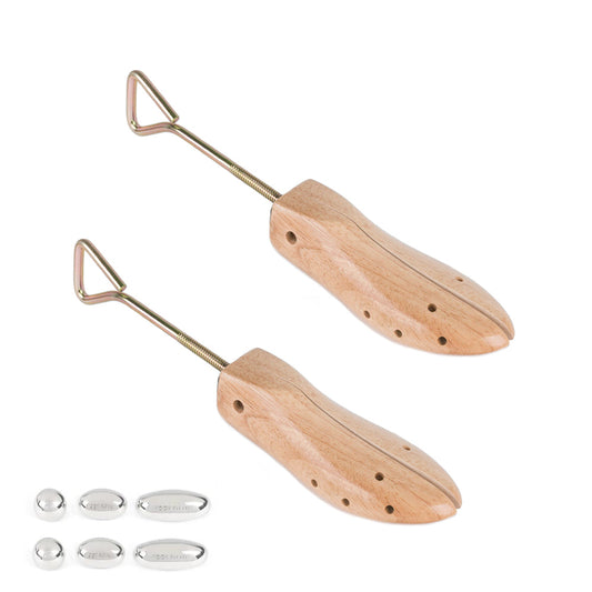 FootFitter Best Professional One-Way Shoe Stretcher Set - Pair of Shoe Stretchers FootFitter