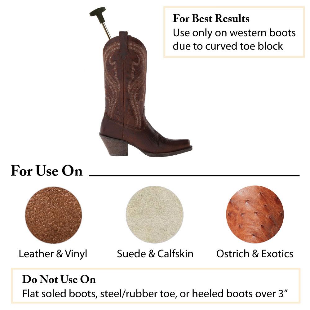 Premium Professional Western Cowboy Boot Stretcher Set - Pair of Boot Stretcher